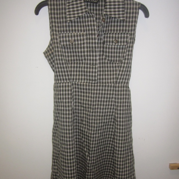 Wet Seal Green Plaid Dress - Picture 3 of 3